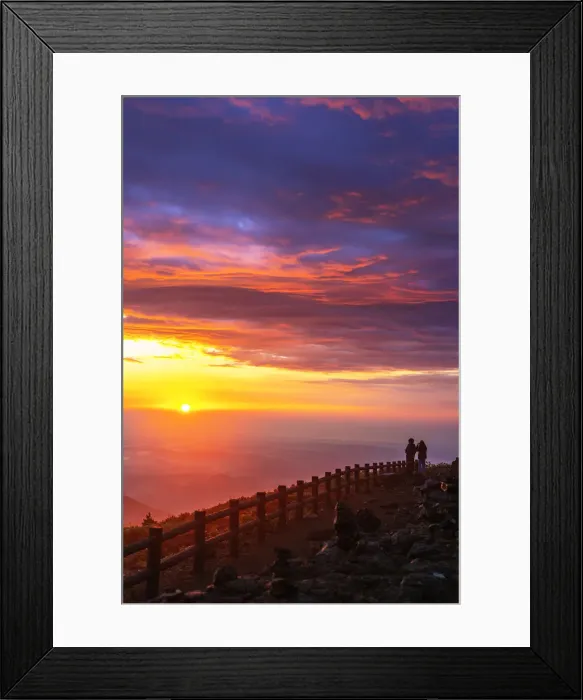 Framed Print : Mount Zao San, sunrise, Yamagata prefecture, Honshu, Japan, Asia Framed Print : Mount Zao San, sunrise, Yamagata prefecture, Honshu, Japan, Asia