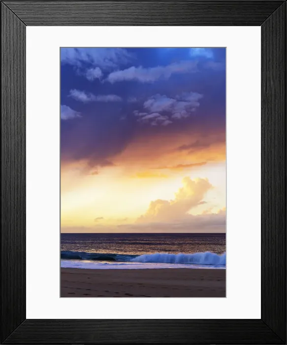 Framed Print : Sunset on Papohaku Beach, Molokai Island, Hawaii, United States of America, North America Framed Print : Sunset on Papohaku Beach, Molokai Island, Hawaii, United States of America, North America