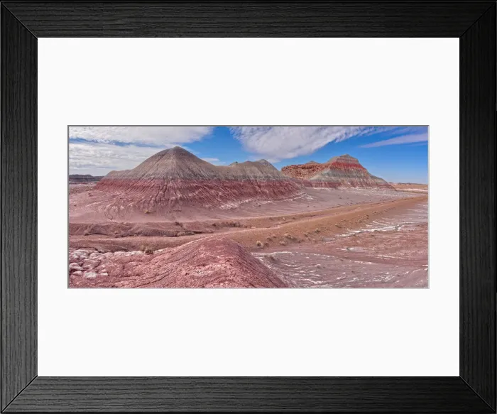 Framed Print : Hills of Bentonite Clay called Teepees at the start of the Blue Forest Trail in Petrified Framed Print : Hills of Bentonite Clay called Teepees at the start of the Blue Forest Trail in Petrified