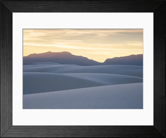 Framed Print : Abstract landscape of White Sands National Park, New Mexico, United States of America Framed Print : Abstract landscape of White Sands National Park, New Mexico, United States of America