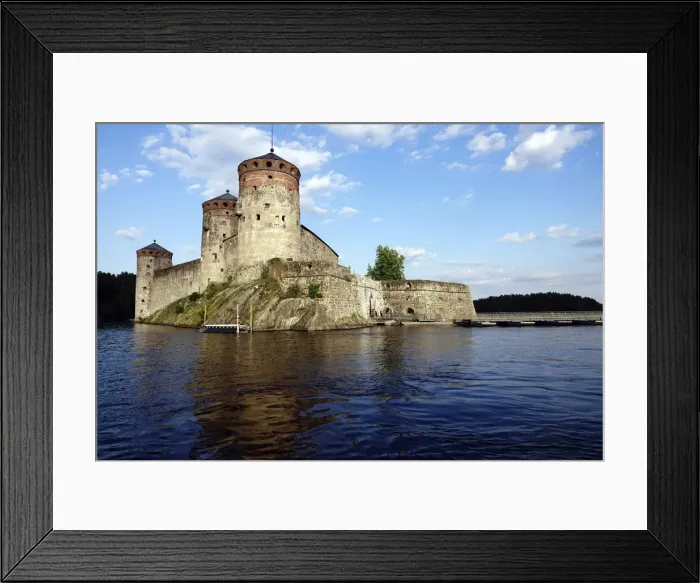 Framed Print : Olavinlinna Castle, a 15th-century three-tower castle in Savonlinna, Finland, Europe Framed Print : Olavinlinna Castle, a 15th-century three-tower castle in Savonlinna, Finland, Europe