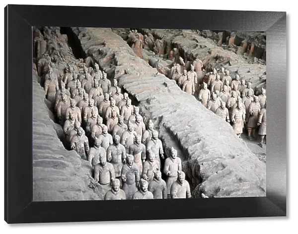 Terracotta Army, funerary sculptures buried with Emperor Qin Shi Huang in 210-209 BC
