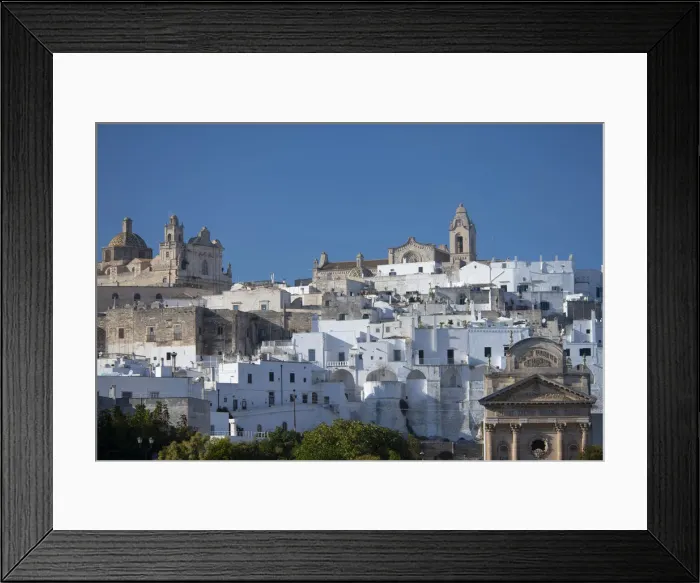 Framed Print : The medieval white city of Ostuni, Puglia, Italy, Europe Framed Print : The medieval white city of Ostuni, Puglia, Italy, Europe