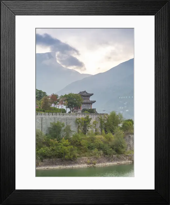 Framed Print : Pagoda on the banks of Yangtze River, near Chongqing, Peoples Republic of China Framed Print : Pagoda on the banks of Yangtze River, near Chongqing, Peoples Republic of China