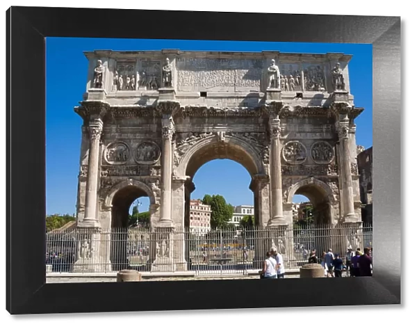 Arch of Constantine (Arco di Costantino), UNESCO World Heritage Site, Rome, Lazio, Italy