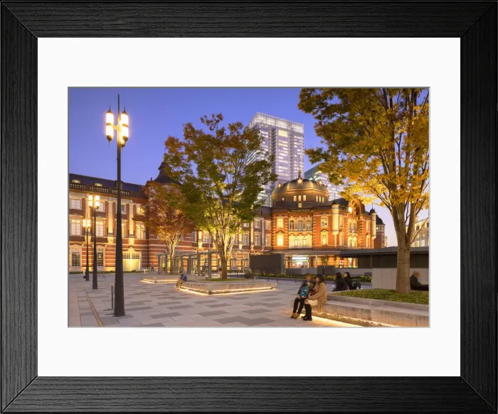 Framed Print : Tokyo Station at dusk, Tokyo, Honshu, Japan, Asia Framed Print : Tokyo Station at dusk, Tokyo, Honshu, Japan, Asia