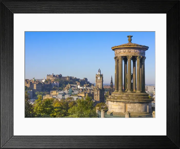 Framed Print : City centre skyline, Dugald Stewart Monument, Edinburgh, Scotland, United Kingdom, Europe Framed Print : City centre skyline, Dugald Stewart Monument, Edinburgh, Scotland, United Kingdom, Europe