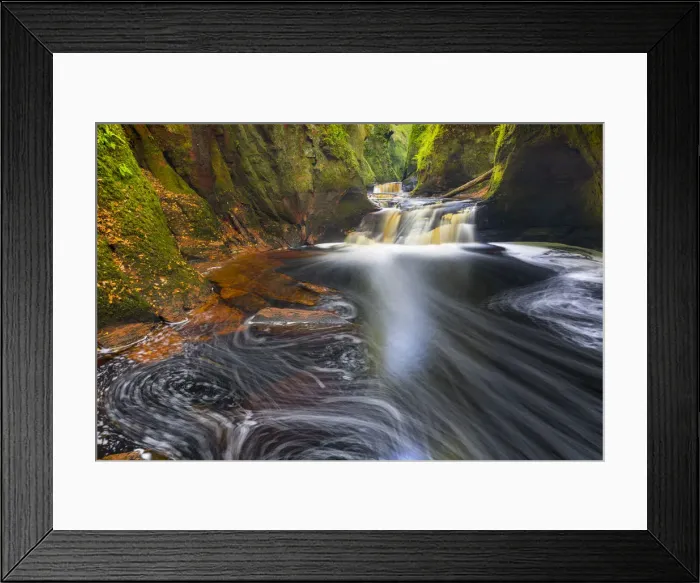 Framed Print : Gorge at The Devils Pulpit, Finnich Glen, Stirlingshire, Scotland, United Kingdom Framed Print : Gorge at The Devils Pulpit, Finnich Glen, Stirlingshire, Scotland, United Kingdom