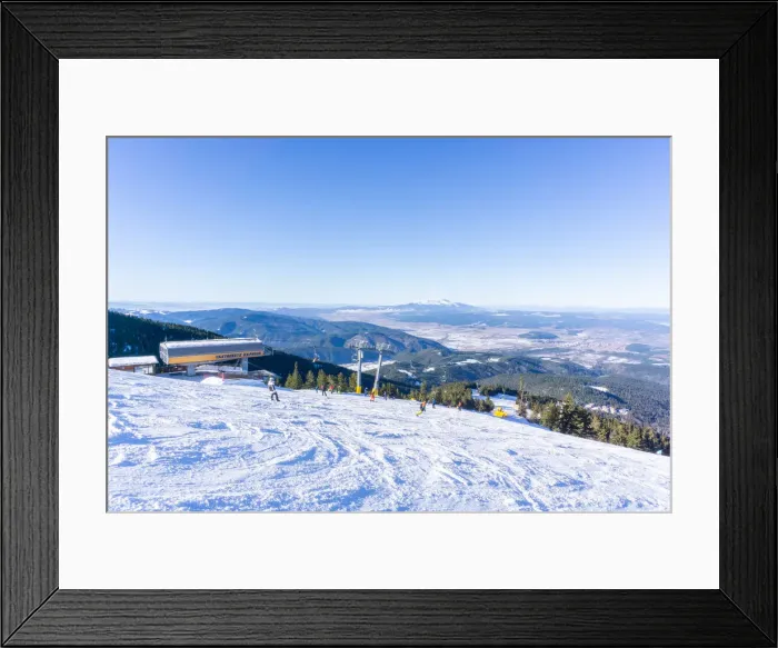 Framed Print : Borovets Ski Resort, top of of Yastrebetz Express chairlift, Bulgaria, Europe Framed Print : Borovets Ski Resort, top of of Yastrebetz Express chairlift, Bulgaria, Europe