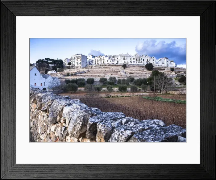 Framed Print : Village of Locorotondo, Apulia, Italy, Europe Framed Print : Village of Locorotondo, Apulia, Italy, Europe
