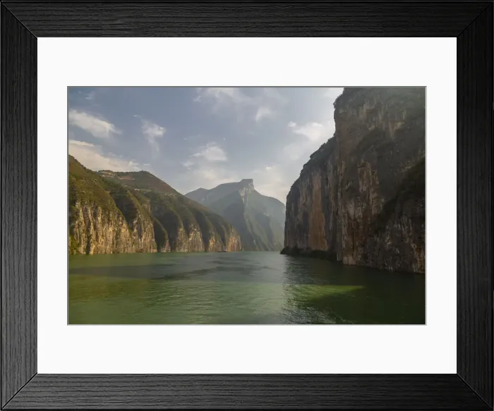 Framed Print : Entering the Three Gorges on the Yangtze River, near Chongqing Framed Print : Entering the Three Gorges on the Yangtze River, near Chongqing