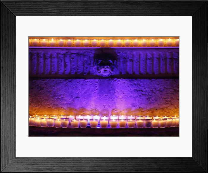 Framed Print : Light festival in Lyon, Rhone, France, Europe Framed Print : Light festival in Lyon, Rhone, France, Europe