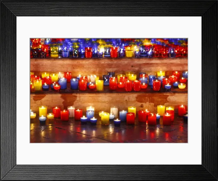 Framed Print : Light festival and feast of the Immaculate Conception, St Framed Print : Light festival and feast of the Immaculate Conception, St