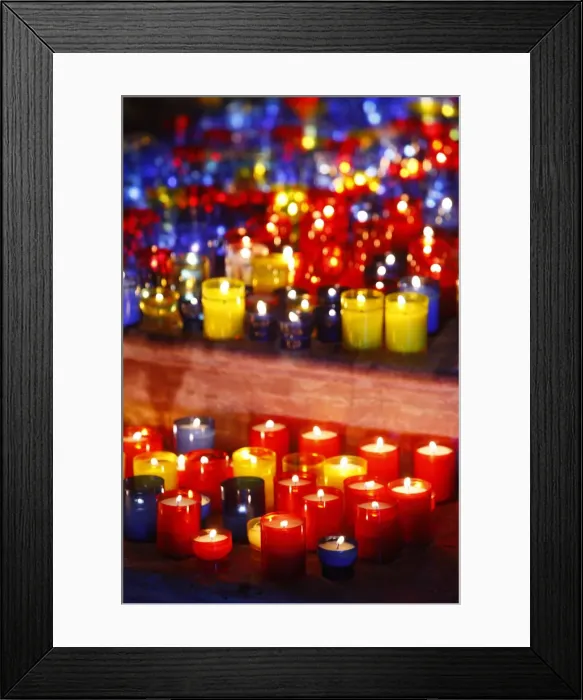 Framed Print : Light festival and feast of the Immaculate Conception, St Framed Print : Light festival and feast of the Immaculate Conception, St