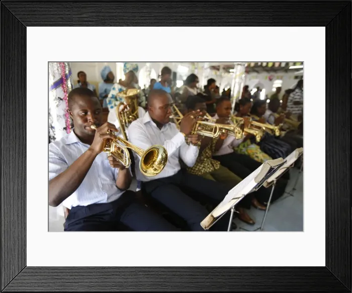 Framed Print : Presbyterian Evangelical church in Lome, Togo, West Africa, Africa Framed Print : Presbyterian Evangelical church in Lome, Togo, West Africa, Africa