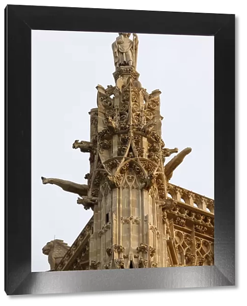 Statue of Saint James on top of the Saint Jacques Tower, Paris, France, Europe
