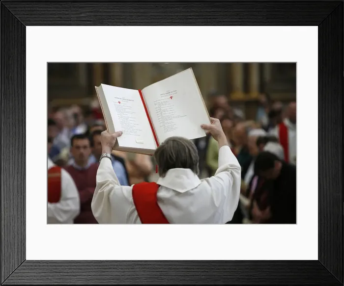 Framed Print : New Testament, Pontigny, Yonne, France, Europe Framed Print : New Testament, Pontigny, Yonne, France, Europe