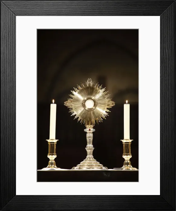 Framed Print : Holy sacrament and altar candles in Notre Dame de Paris cathedral, Paris, France, Europe Framed Print : Holy sacrament and altar candles in Notre Dame de Paris cathedral, Paris, France, Europe