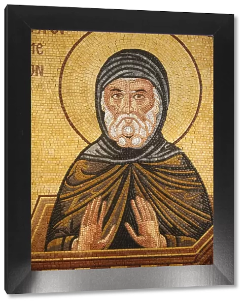 Greek Orthodox icon depicting St. Simeon, St. Georges Orthodox church, Madaba