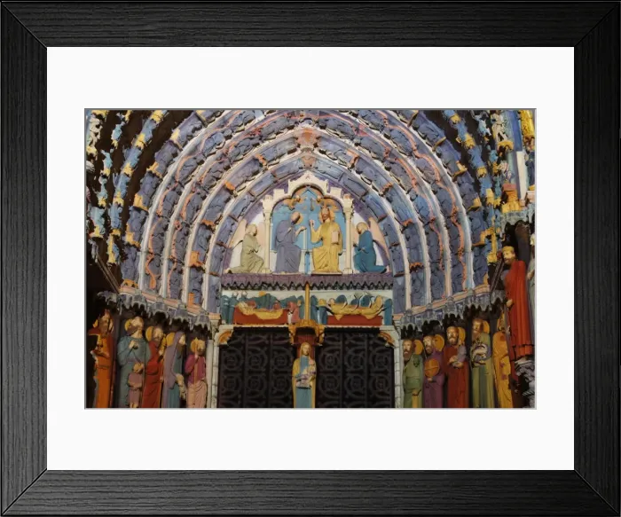 Framed Print : North gate, Chartres cathedral lighting, UNESCO World Heritage Site, Chartres Framed Print : North gate, Chartres cathedral lighting, UNESCO World Heritage Site, Chartres