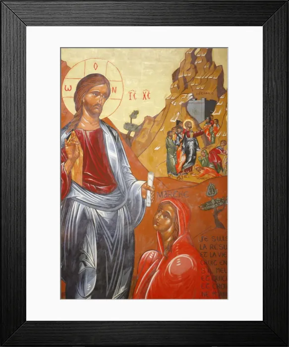 Framed Print : Lazaruss resurrection painted by Jean- Marie Vien in 1747 Framed Print : Lazaruss resurrection painted by Jean- Marie Vien in 1747