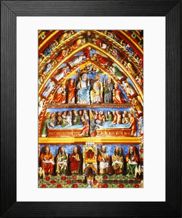 Framed Print : Virgin tympanum, Amiens Cathedral, UNESCO World Heritage Site, Amiens, Somme, France Framed Print : Virgin tympanum, Amiens Cathedral, UNESCO World Heritage Site, Amiens, Somme, France