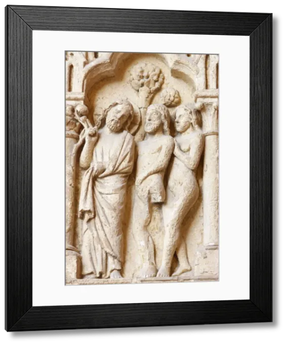 Framed Print : Adam and Eve, Amiens Cathedral, UNESCO World Heritage Site, Amiens, Somme, France, Europe Framed Print : Adam and Eve, Amiens Cathedral, UNESCO World Heritage Site, Amiens, Somme, France, Europe
