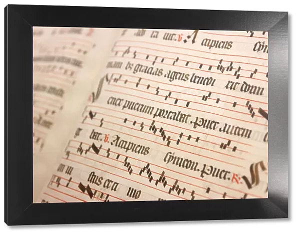 Religious hymn book, Abondance, Haute Savoie, France, Europe