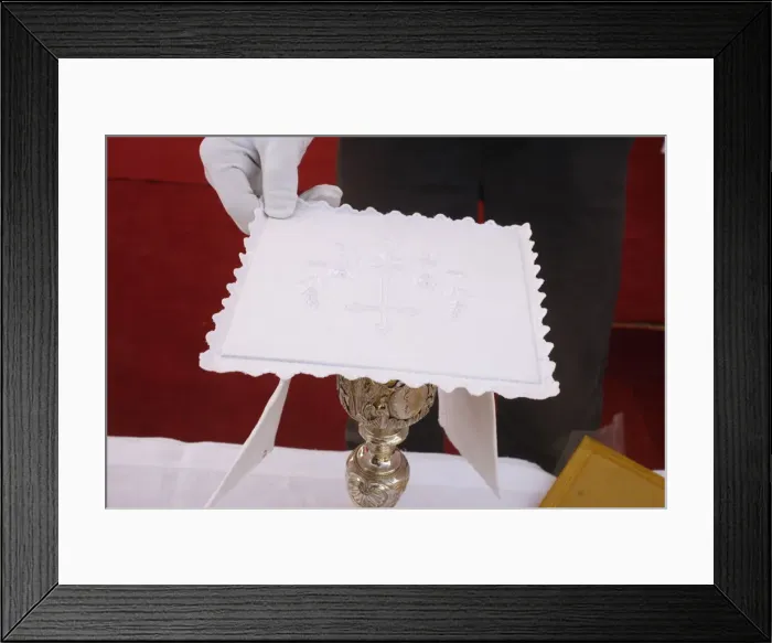 Framed Print : Chalice and paten, Paris, France, Europe Framed Print : Chalice and paten, Paris, France, Europe
