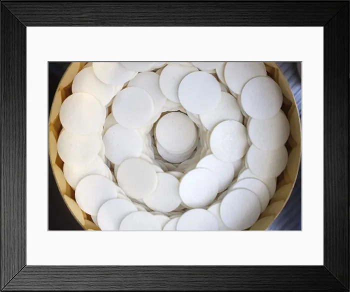 Framed Print : Host wafers, Villepreux, Yvelines, France, Europe Framed Print : Host wafers, Villepreux, Yvelines, France, Europe