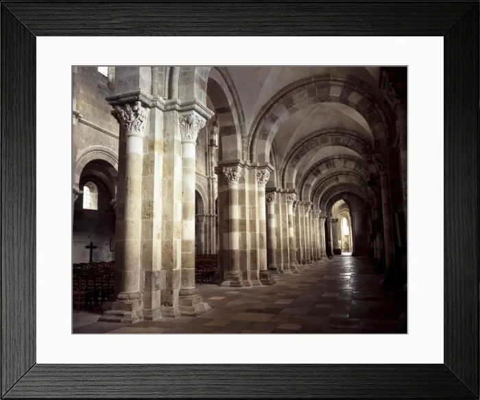 Framed Print : Aisle, Vezelay Basilica, UNESCO World Heritage Site, Bourgogne, France, Europe Framed Print : Aisle, Vezelay Basilica, UNESCO World Heritage Site, Bourgogne, France, Europe