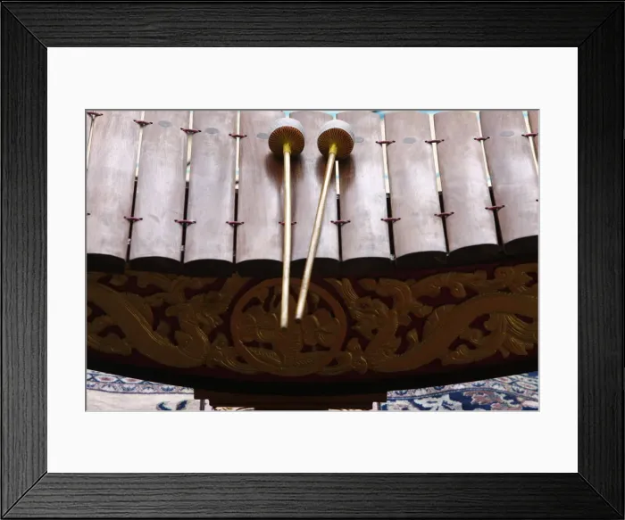 Framed Print : Lanad, Lao xylophone, Paris, France, Europe Framed Print : Lanad, Lao xylophone, Paris, France, Europe