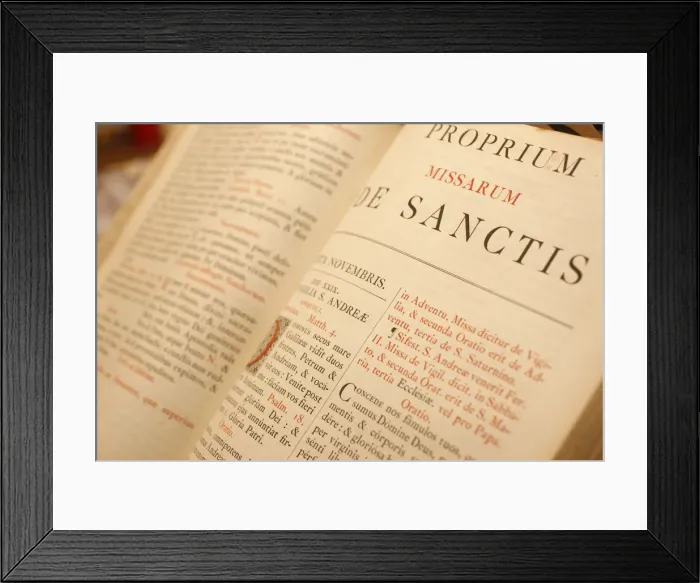 Framed Print : Latin Missal, Lyon, Rhone, France, Europe Framed Print : Latin Missal, Lyon, Rhone, France, Europe