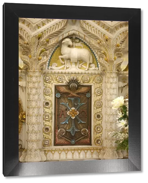Main tabernacle in Fourviere Basilica, Lyon, Rhone, France, Europe