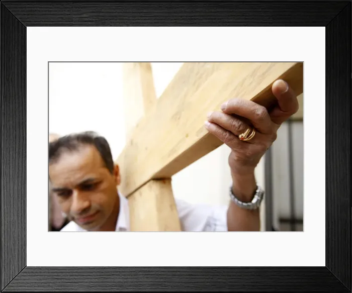 Framed Print : Good Friday procession, Paris, France, Europe