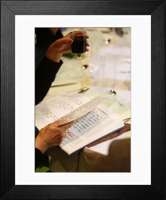 Framed Print : Passover celebration, Paris, France, Europe Framed Print : Passover celebration, Paris, France, Europe