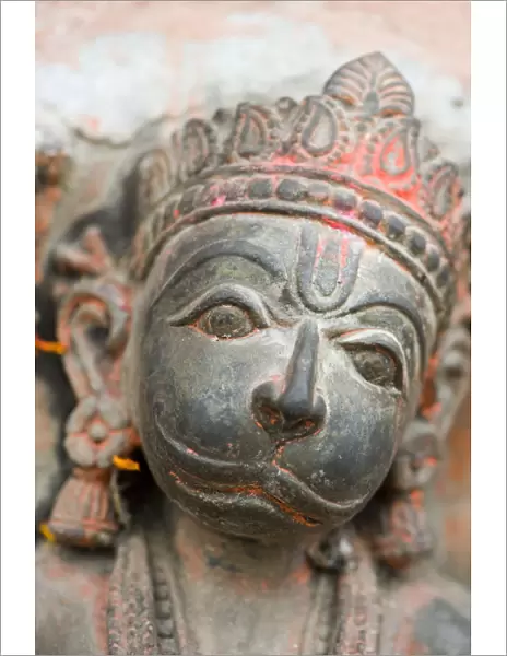 Hindu god Hanuman, Varanasi, Uttar Pradesh, India, Asia