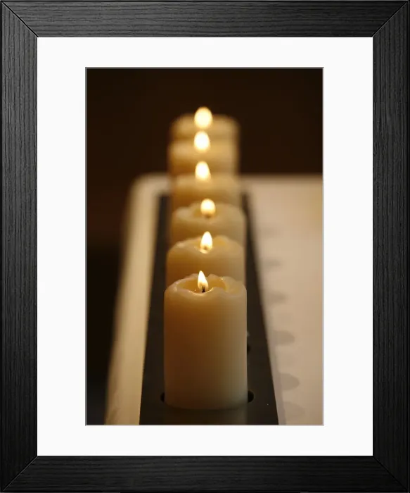 Framed Print : Altar candles, Paris, France, Europe Framed Print : Altar candles, Paris, France, Europe