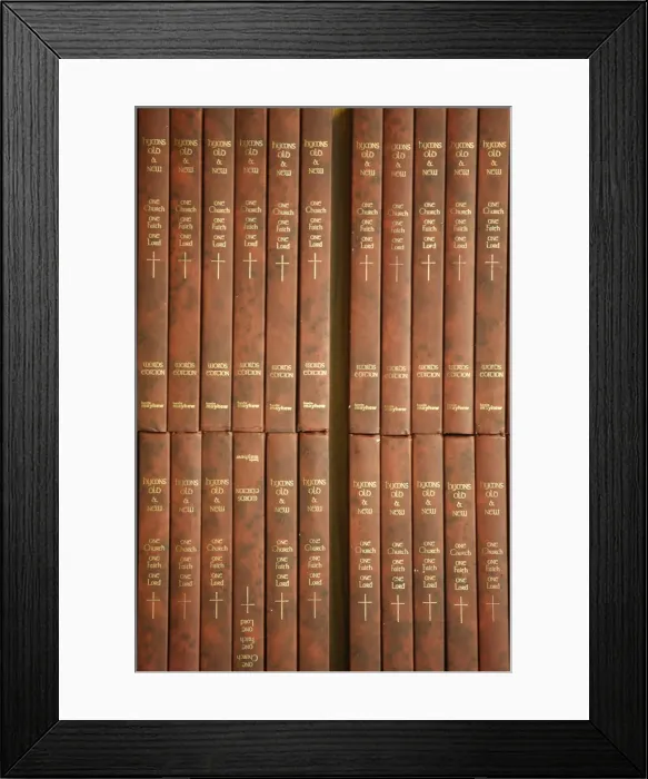 Framed Print : Anglican hymn books, London, England, United Kingdom, Europe
