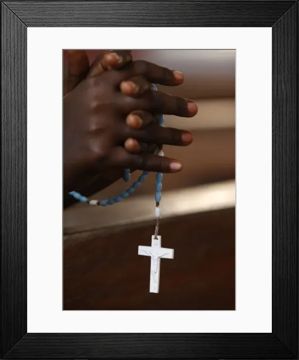 Framed Print : Prayer beads, Togoville, Togo, West Africa, Africa Framed Print : Prayer beads, Togoville, Togo, West Africa, Africa