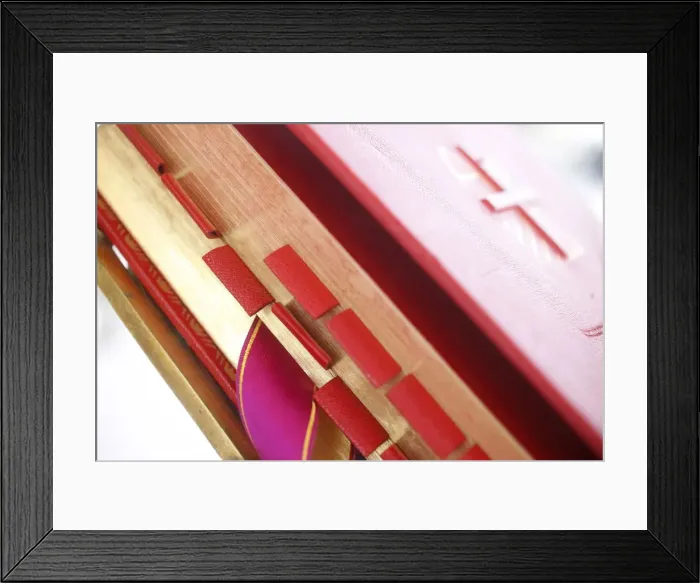 Framed Print : Missal at a traditionalist Catholic pilgrimage, Paris, France, Europe