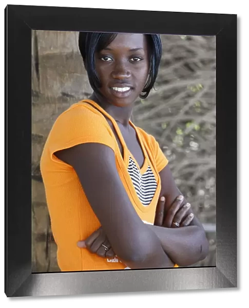 Young Gambian woman, Abene, Casamance, Senegal, West Africa, Africa