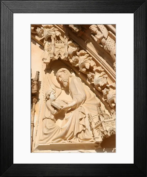 Framed Print : Evangelist Matthew and his symbol man, Batalha Monastery, Batalha Framed Print : Evangelist Matthew and his symbol man, Batalha Monastery, Batalha