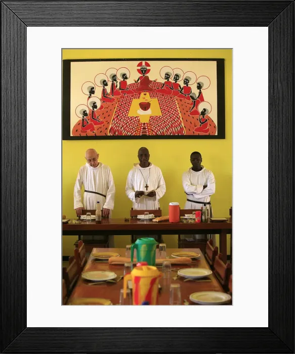 Framed Print : Keur Moussa Abbey refectory, Keur Moussa, Senegal, West Africa, Africa Framed Print : Keur Moussa Abbey refectory, Keur Moussa, Senegal, West Africa, Africa
