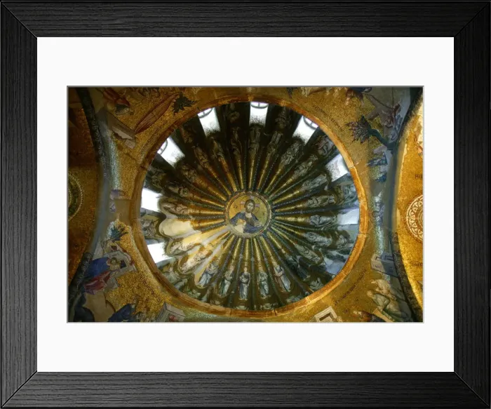 Framed Print : Roof mosaic of Christ the Pantocrator, Church of St. Saviour in Chora, Istanbul, Turkey Framed Print : Roof mosaic of Christ the Pantocrator, Church of St. Saviour in Chora, Istanbul, Turkey