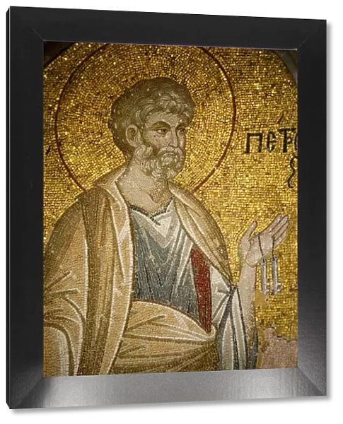 Mosaic of St. Peter, Church of St. Saviour in Chora, Istanbul, Turkey, Europe