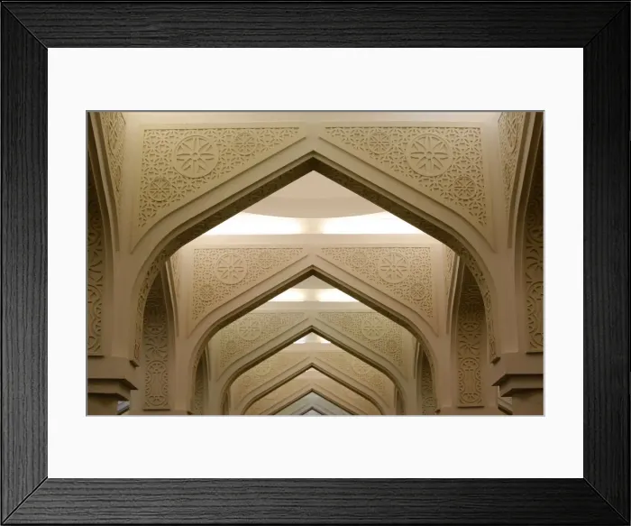 Framed Print : Al Qubib Mosque, Doha, Qatar, Middle East