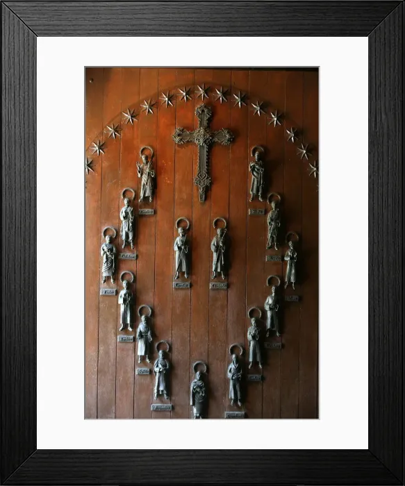 Framed Print : Santo Toribio monastery door, Liebana, Cantabria, Spain, Europe Framed Print : Santo Toribio monastery door, Liebana, Cantabria, Spain, Europe