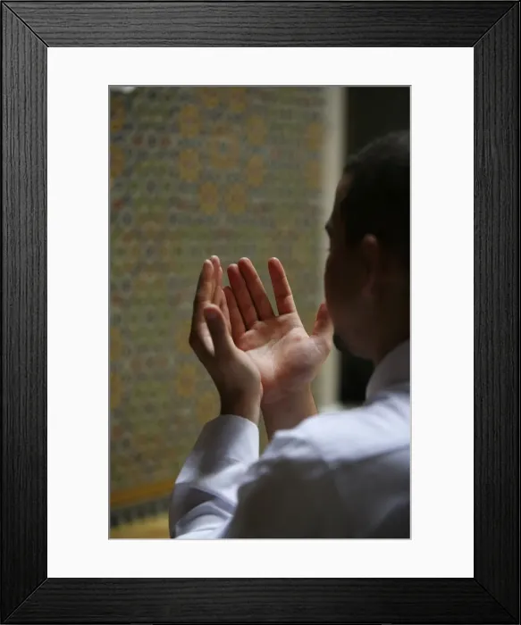 Framed Print : Muslim praying, Geneva. Switzerland, Europe Framed Print : Muslim praying, Geneva. Switzerland, Europe