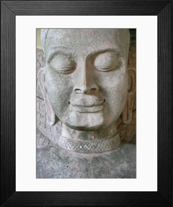 Framed Print : Buddha statue, Forges-les-Eaux, Seine Maritime, France, Europe